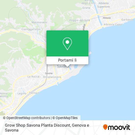 Mappa Grow Shop Savona Planta Discount