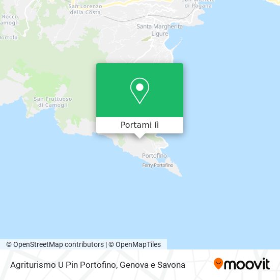 Mappa Agriturismo U Pin Portofino
