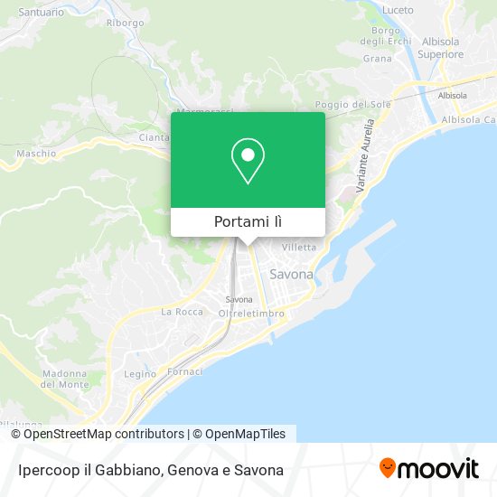 Mappa Ipercoop il Gabbiano