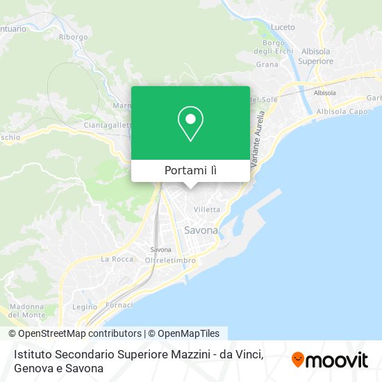 Mappa Istituto Secondario Superiore Mazzini - da Vinci