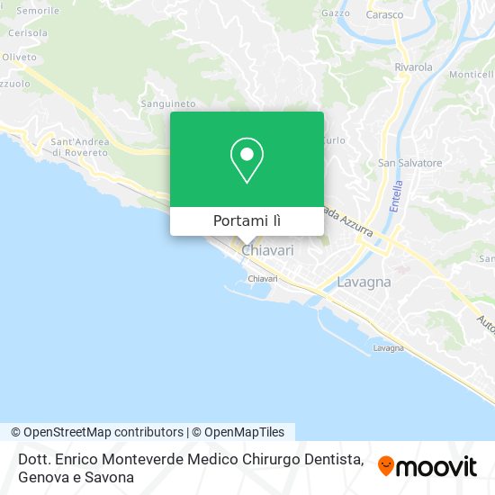 Mappa Dott. Enrico Monteverde Medico Chirurgo Dentista