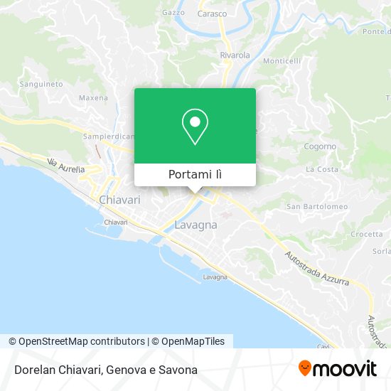 Mappa Dorelan Chiavari