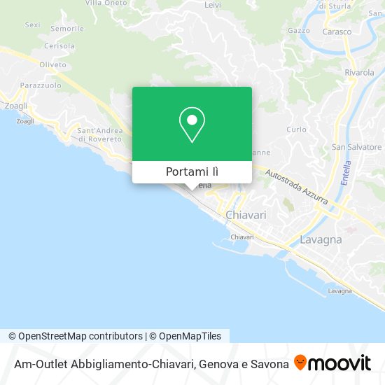 Mappa Am-Outlet Abbigliamento-Chiavari