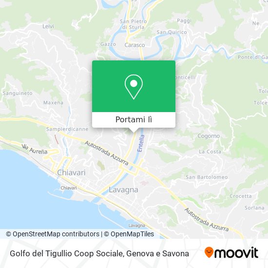 Mappa Golfo del Tigullio Coop Sociale