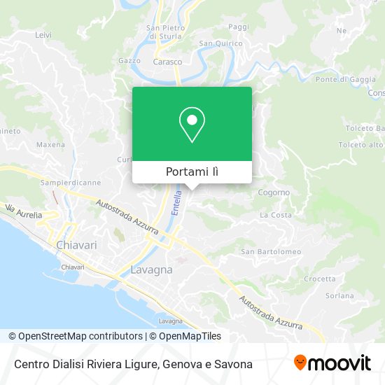 Mappa Centro Dialisi Riviera Ligure