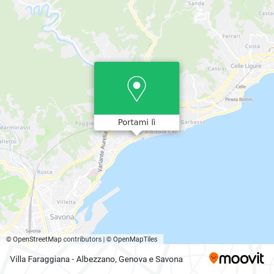 Mappa Villa Faraggiana - Albezzano
