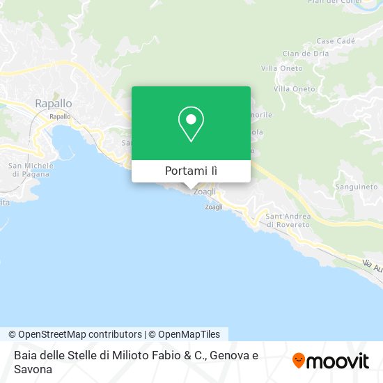 Mappa Baia delle Stelle di Milioto Fabio & C.