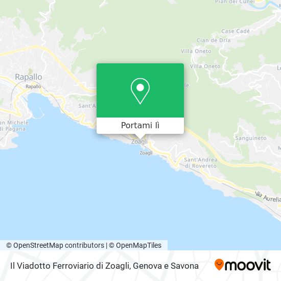 Mappa Il Viadotto Ferroviario di Zoagli