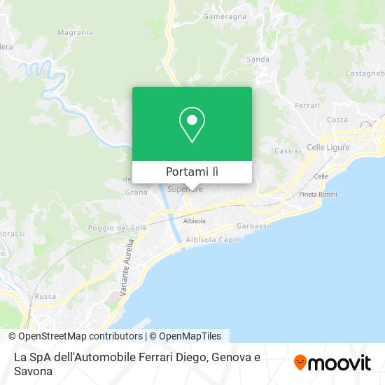 Mappa La SpA dell'Automobile Ferrari Diego