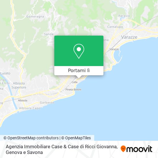 Mappa Agenzia Immobiliare Case & Case di Ricci Giovanna