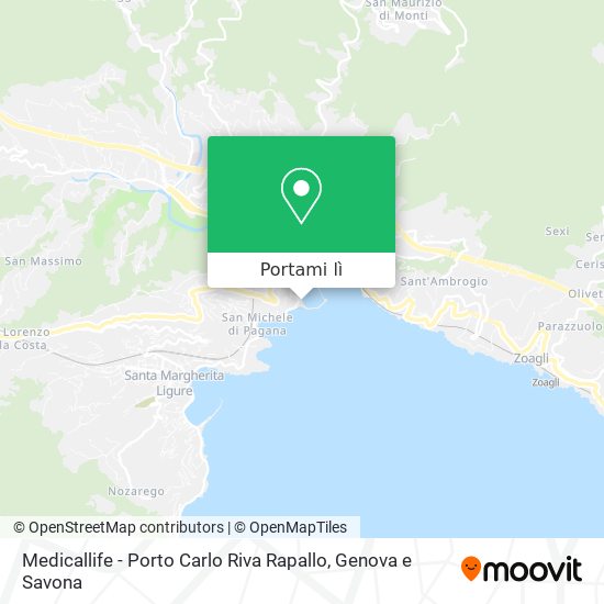 Mappa Medicallife - Porto Carlo Riva Rapallo