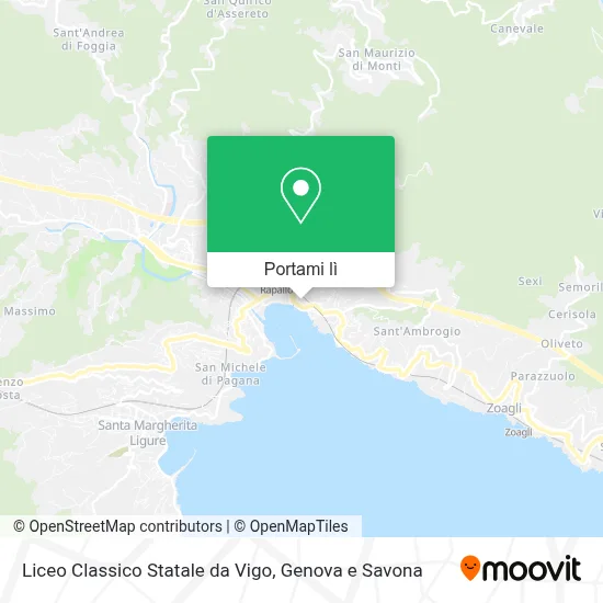 Mappa Liceo Classico Statale da Vigo