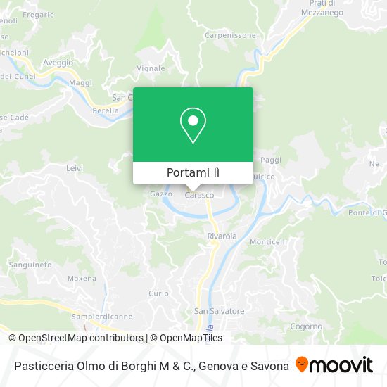 Mappa Pasticceria Olmo di Borghi M & C.