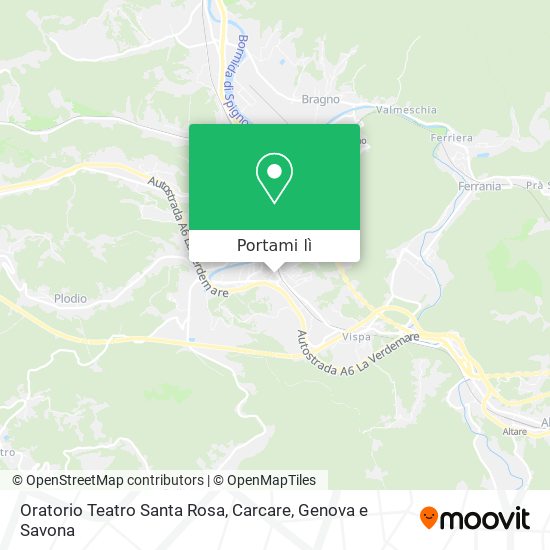 Mappa Oratorio Teatro Santa Rosa, Carcare