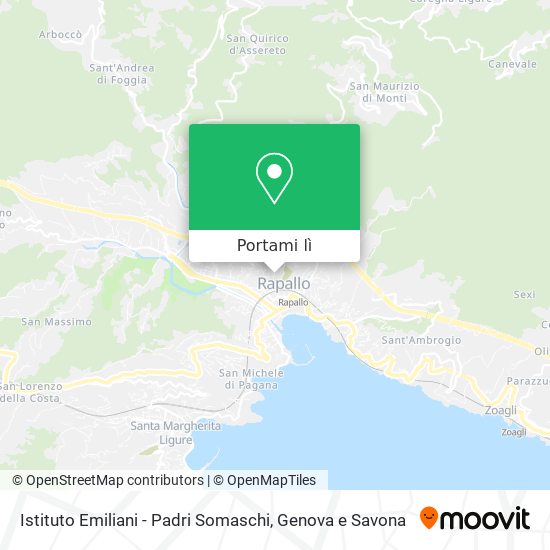 Mappa Istituto Emiliani - Padri Somaschi
