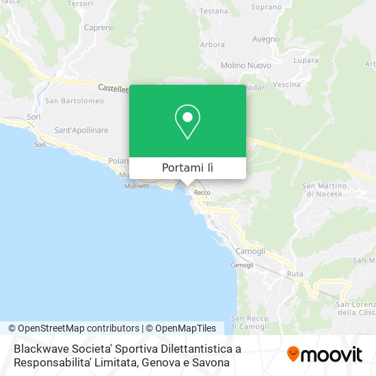 Mappa Blackwave Societa' Sportiva Dilettantistica a Responsabilita' Limitata