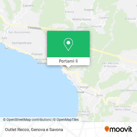 Mappa Outlet Recco