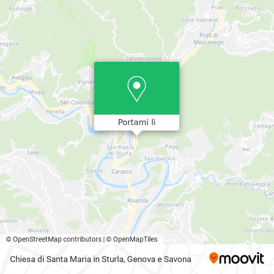 Mappa Chiesa di Santa Maria in Sturla