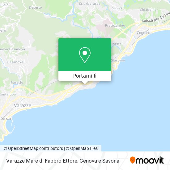 Mappa Varazze Mare di Fabbro Ettore