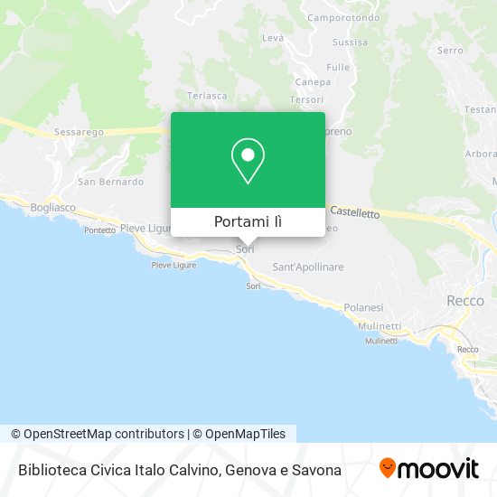 Mappa Biblioteca Civica Italo Calvino
