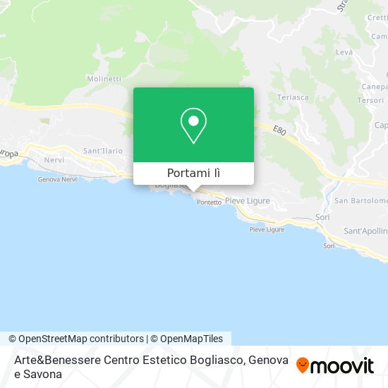 Mappa Arte&Benessere Centro Estetico Bogliasco