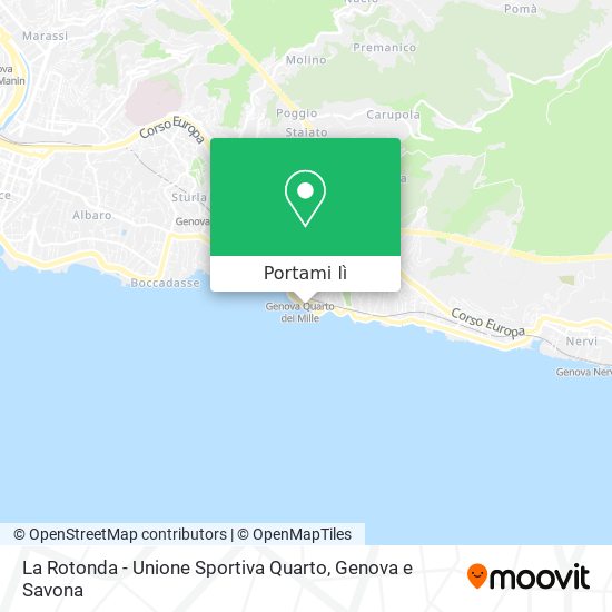 Mappa La Rotonda - Unione Sportiva Quarto