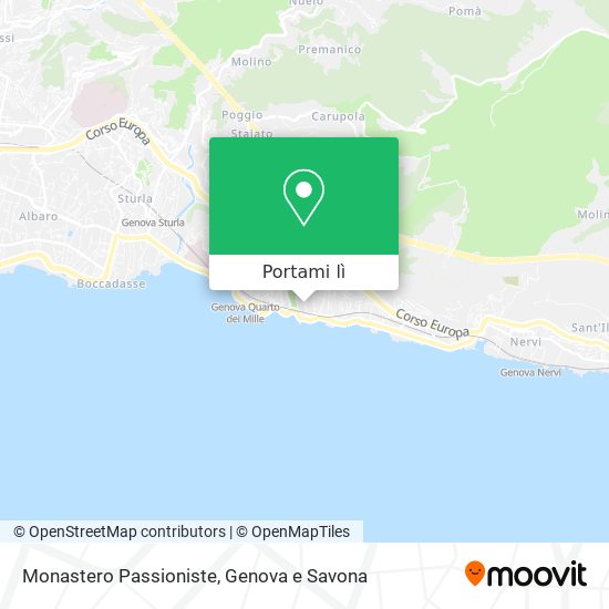 Mappa Monastero Passioniste