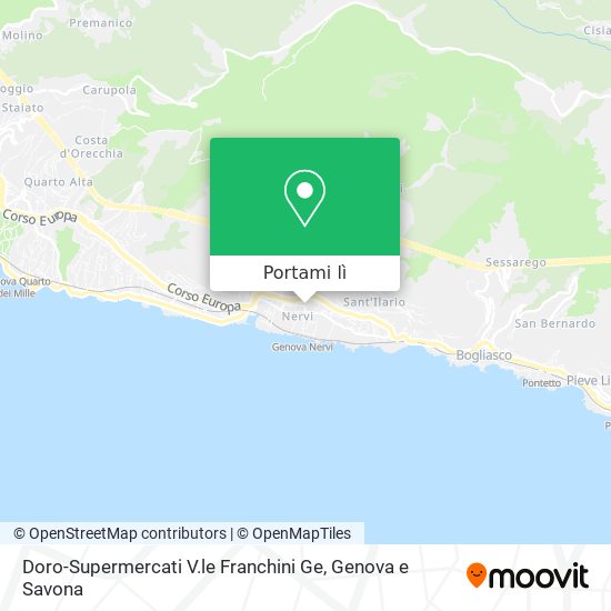 Mappa Doro-Supermercati V.le Franchini Ge