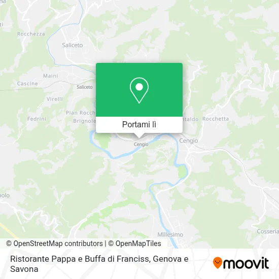 Mappa Ristorante Pappa e Buffa di Franciss
