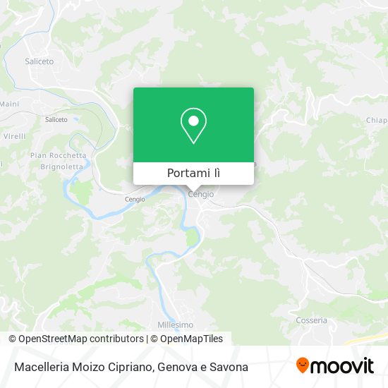 Mappa Macelleria Moizo Cipriano