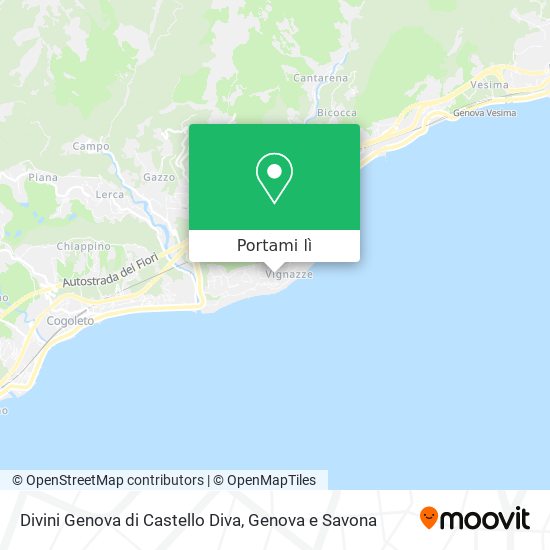 Mappa Divini Genova di Castello Diva