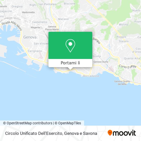 Mappa Circolo Unificato Dell'Esercito
