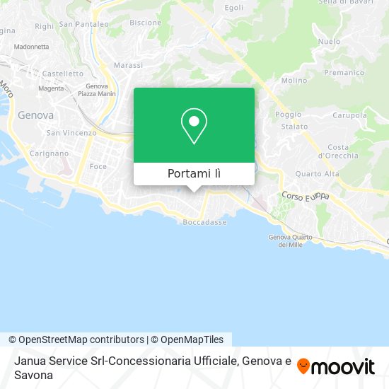 Mappa Janua Service Srl-Concessionaria Ufficiale