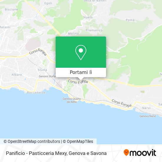 Mappa Panificio - Pasticceria Mexy