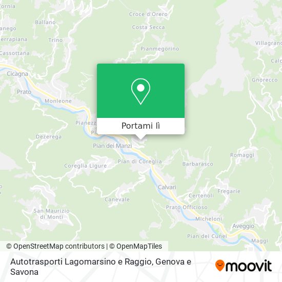 Mappa Autotrasporti Lagomarsino e Raggio