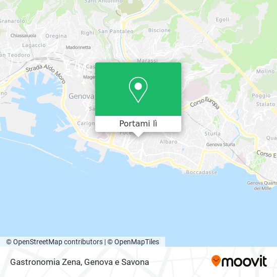 Mappa Gastronomia Zena