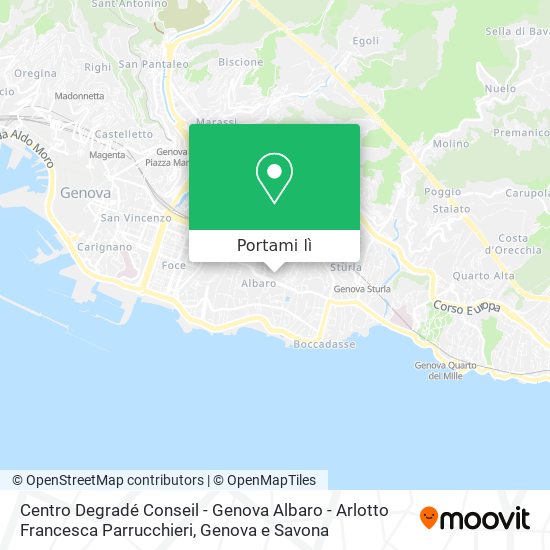 Mappa Centro Degradé Conseil - Genova Albaro - Arlotto Francesca Parrucchieri