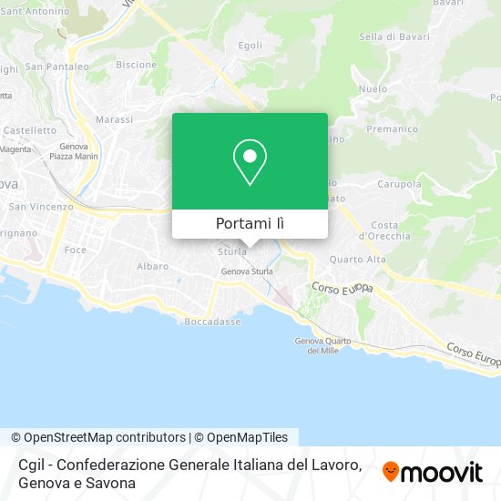 Mappa Cgil - Confederazione Generale Italiana del Lavoro