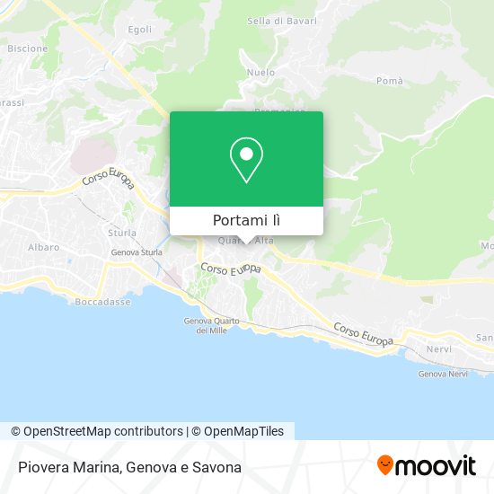 Mappa Piovera Marina