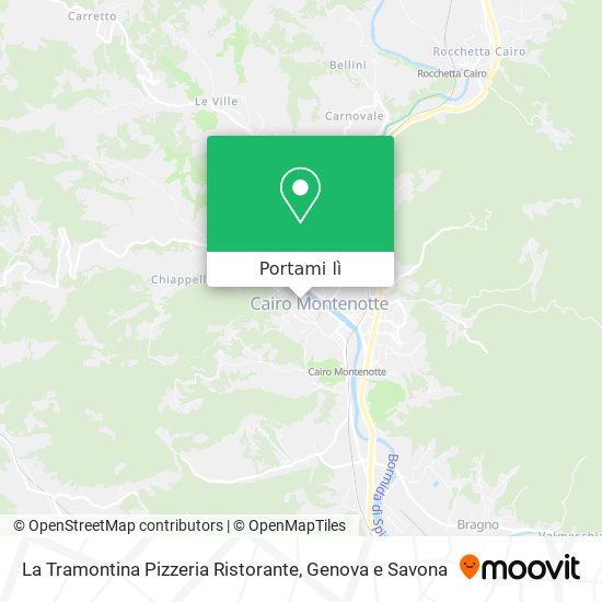 Mappa La Tramontina Pizzeria Ristorante