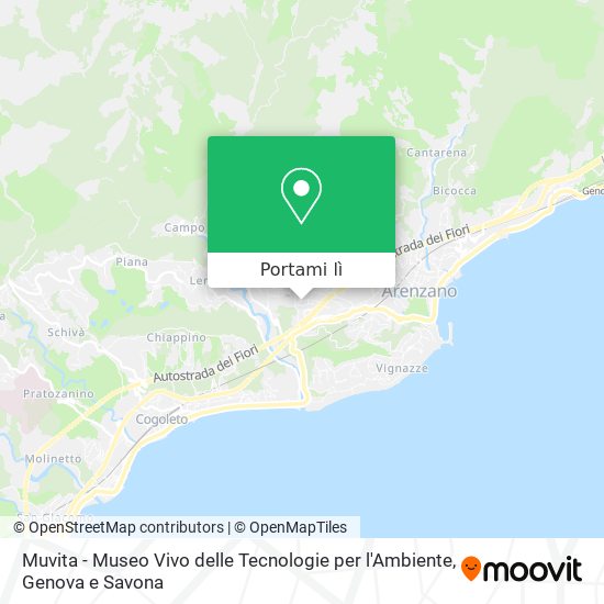 Mappa Muvita - Museo Vivo delle Tecnologie per l'Ambiente