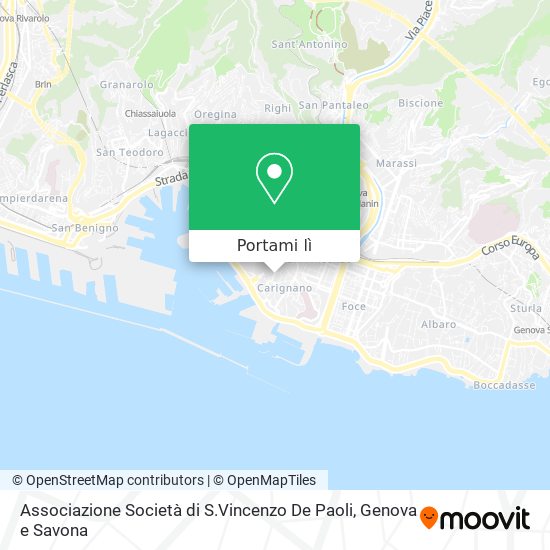Mappa Associazione Società di S.Vincenzo De Paoli