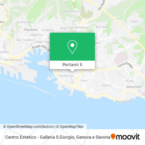 Mappa Centro Estetico - Galleria S.Giorgio