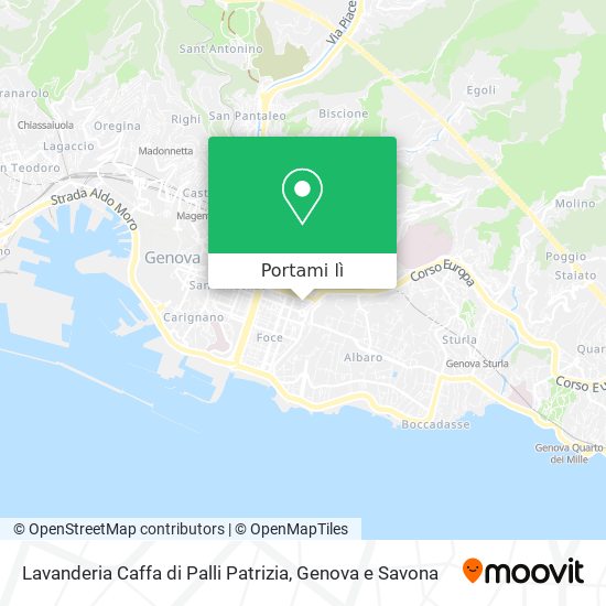 Mappa Lavanderia Caffa di Palli Patrizia