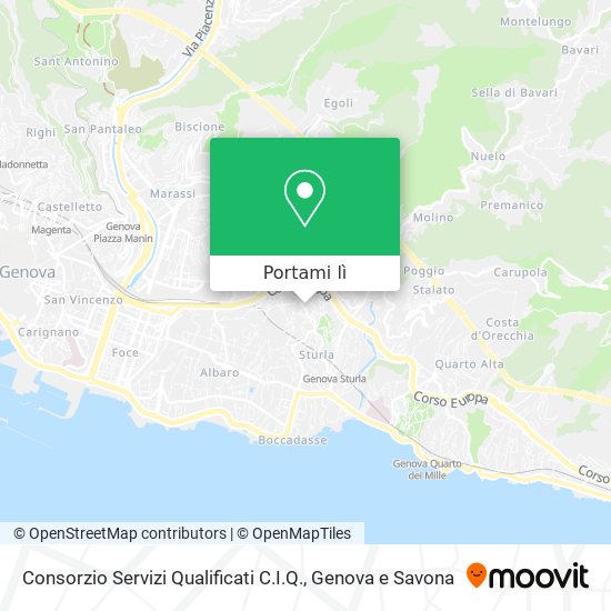 Mappa Consorzio Servizi Qualificati C.I.Q.