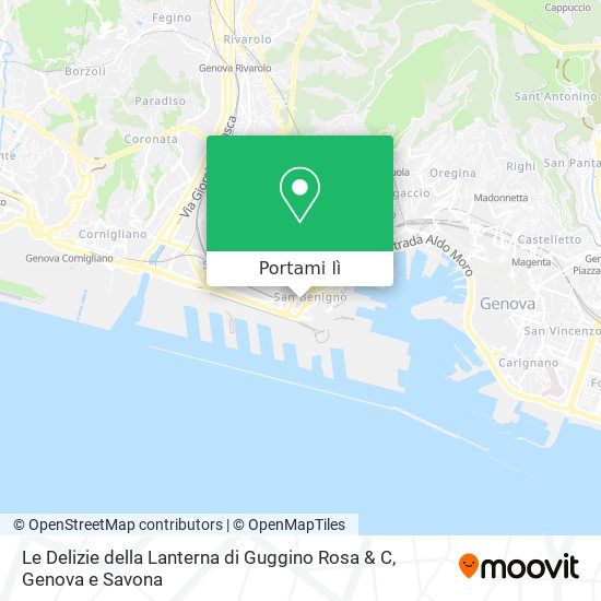 Mappa Le Delizie della Lanterna di Guggino Rosa & C