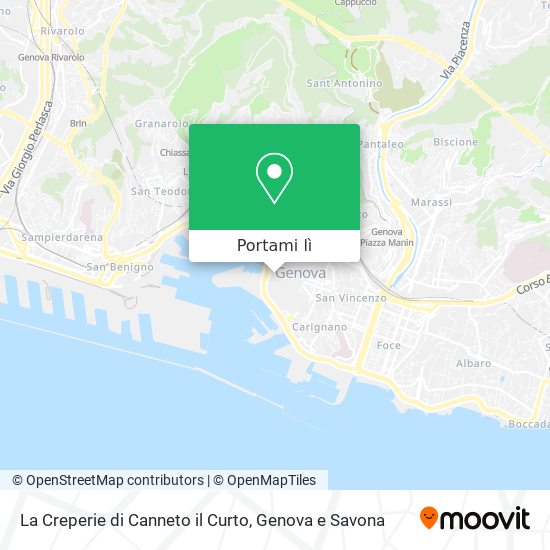 Mappa La Creperie di Canneto il Curto