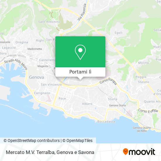 Mappa Mercato M.V. Terralba