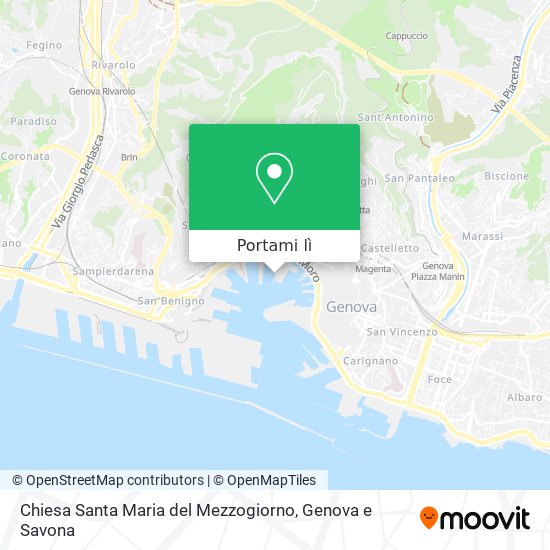 Mappa Chiesa Santa Maria del Mezzogiorno