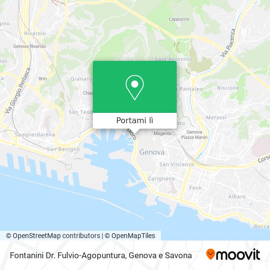 Mappa Fontanini Dr. Fulvio-Agopuntura